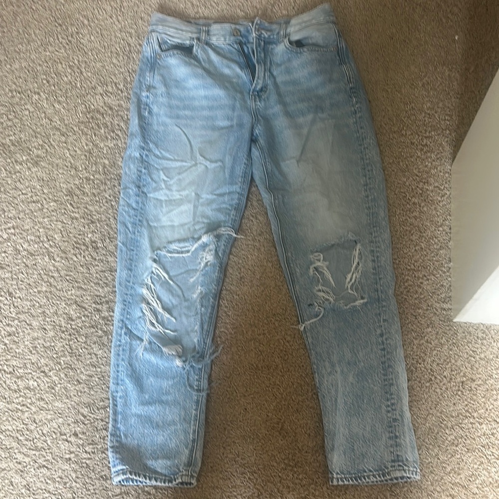 Light Blue Distressed Women Jeans